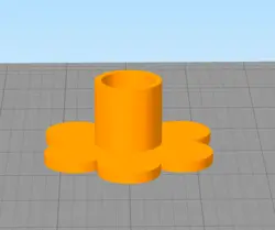 مدل سه بعدی جاشمعی طرح گل (STL)