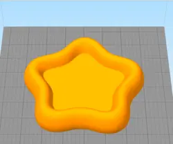 مدل سه بعدی ظرف طرح ستاره (STL)