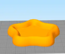 مدل سه بعدی ظرف طرح ستاره (STL)