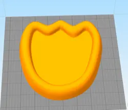 مدل سه بعدی ظرف طرح گل لاله (STL)