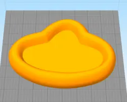 مدل سه بعدی ظرف طرح ابر (STL)