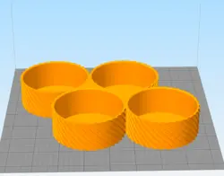 مدل سه بعدی جاشمعی چهار عددی (STL)