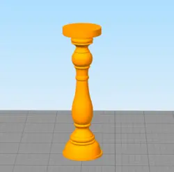 مدل سه بعدی پایه شمع طرح کلاسیک کد02 (STL)