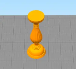 مدل سه بعدی پایه شمع طرح کلاسیک کد01 (STL)