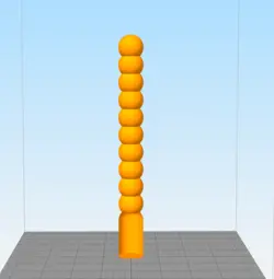 مدل سه بعدی شمع قلمی توپی (STL)