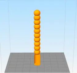 مدل سه بعدی شمع قلمی توپی (STL)
