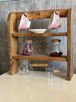 استند کافی بار چوبی