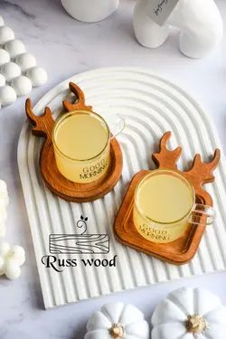 زیرلیوانی چوبی روس وود