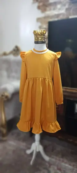 پیراهن مزونی پیراهن دخترانه ترنج پیراهن حجاب پیراهن پوشیده پیراهن خردلی پیراهن نوجوان