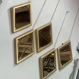 آینه دکوراتیو آویز 5 تکه لوزی