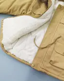 کاپشن کتان خزدار کرم ( 32323 )