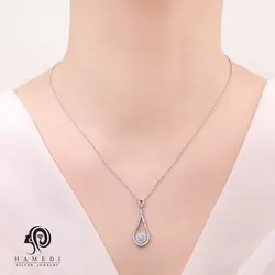 نیم ست نقره زنانه جواهری و مجلسی مدل NI R32