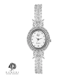ساعت نقره زنانه مجلسی دارای روز شمار مدل WI Z5 B1