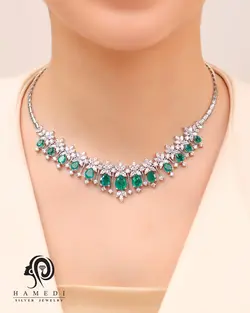 سرویس نقره جواهری عروس مدل SIL R6