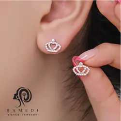 گوشواره نقره زنانه ظریف مدل EE B11