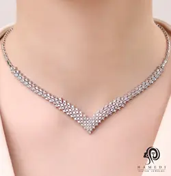 سرویس نقره زنانه جواهری مجلسی مدل SI B38