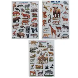 برچسب مدل آموزشی طرح حیوانات وحشی کد 33 بسته 3 عددی | چند رنگ | گارانتی اصالت و سلامت فیزیکی کالا