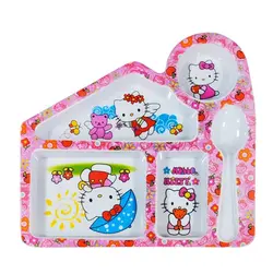 بشقاب کودک طرح کلبه کیتی