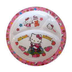 بشقاب کودک طرح کیتی کد 2023-01 | چند رنگ | گارانتی اصالت و سلامت فیزیکی کالا