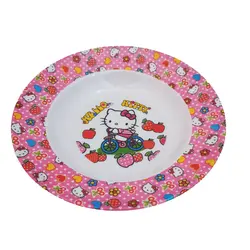 بشقاب کودک مدل HELLO KITTY_11  | صورتی | گارانتی اصالت و سلامت فیزیکی کالا