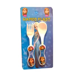 ست قاشق و چنگال کودک طرح فروزن کد Anna-Smll-11 | آبی | گارانتی اصالت و سلامت فیزیکی کالا