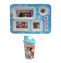 سرویس غذا خوری 2 پارچه کودک طرح فروزن