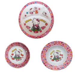 سرویس غذا خوری 3 پارچه کودک طرح کیتی کد Rbay3 | چند رنگ | گارانتی اصالت و سلامت فیزیکی کالا