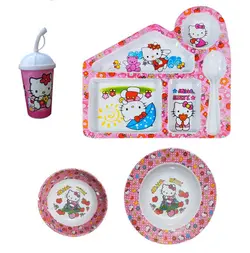 سرویس غذا خوری 4 پارچه کودک طرح کیتی