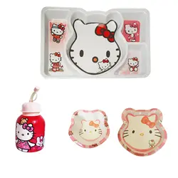 سرویس غذا خوری 4 پارچه کودک طرح کیتی کد Rbay004 | چند رنگ | گارانتی اصالت و سلامت فیزیکی کالا