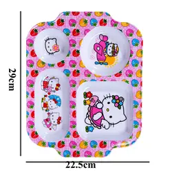 سرویس غذا خوری کودک طرح کیتی 3 عددی