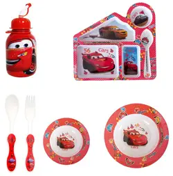 سرویس غذا خوری کودک طرح مک کویین مجموعه 6 عددی