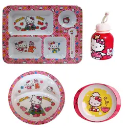 سرویس غذا خوری 4 پارچه کودک طرح کیتی کد Rbay111 | چند رنگ | گارانتی اصالت و سلامت فیزیکی کالا
