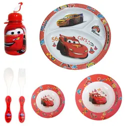 سرویس غذا خوری 6 پارچه کودک طرح مک کویین