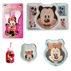 سرویس غذا خوری 6 پارچه کودک طرح میکی موس کد Rbay66 | چند رنگ | گارانتی اصالت و سلامت فیزیکی کالا