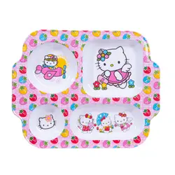 ظرف غذای کودک طرح Hello Kitty مدل 537 | صورتی | گارانتی اصالت و سلامت فیزیکی کالا