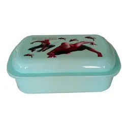 ظرف غذای کودک طرح مرد عنکبوتی کد 024 | آبی روشن | گارانتی اصالت و سلامت فیزیکی کالا