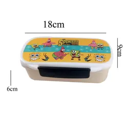 ظرف نگهدارنده غذای ۲ طبقه کودک طرح باب اسفنجی