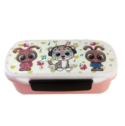 ظرف نگهدارنده غذای ۲ طبقه کودک طرح حیوانات