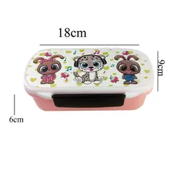 ظرف نگهدارنده غذای ۲ طبقه کودک طرح حیوانات