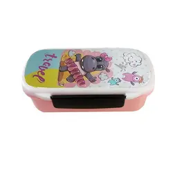 ظرف نگهدارنده غذای ۲ طبقه کودک طرح گاو