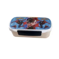 ظرف نگهدارنده غذای ۲ طبقه کودک طرح مرد عنکبوتی