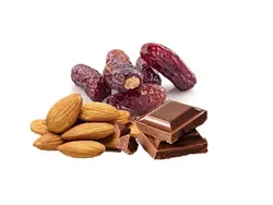خرما مغزدار با روکش شکلات تلخ