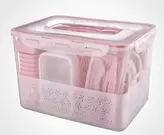 سرویس غذاخوری مسافرتی 8نفره 85پارچه لیمون