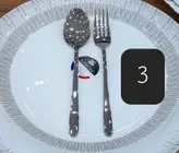 قاشق چنگال یونیک در ۳ طرح ناخنی / ماینز / دونا