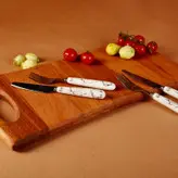 ست کارد و چنگال میوه خوری 12 پارچه ام جی اس مدل MARBLE