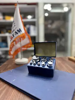 ست وزنه کالیبراسیون کروم استیل 8 تکه