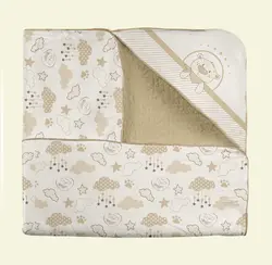 پتو دورپیچ کلاه دار رزبرن TEDDY BEAR ROSE BORN 2550291