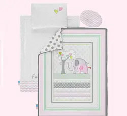 سرویس خواب چهار تکه رزبرن FAMILY LOVE GIRL 2040221