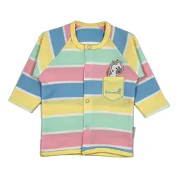 آستین بلند جلو دکمه ای مانتو سایز یک ۱ زرافه بهاوران BEHAVARAN