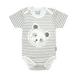 بلوز آستین کوتاه زیر دکمه دار سایز سه ۳ پاندا بهاوران BEHAVARAN